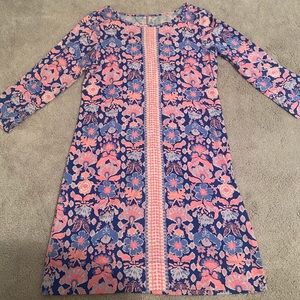 New! 3/4 sleeve printed Lilly t-shirt dress.